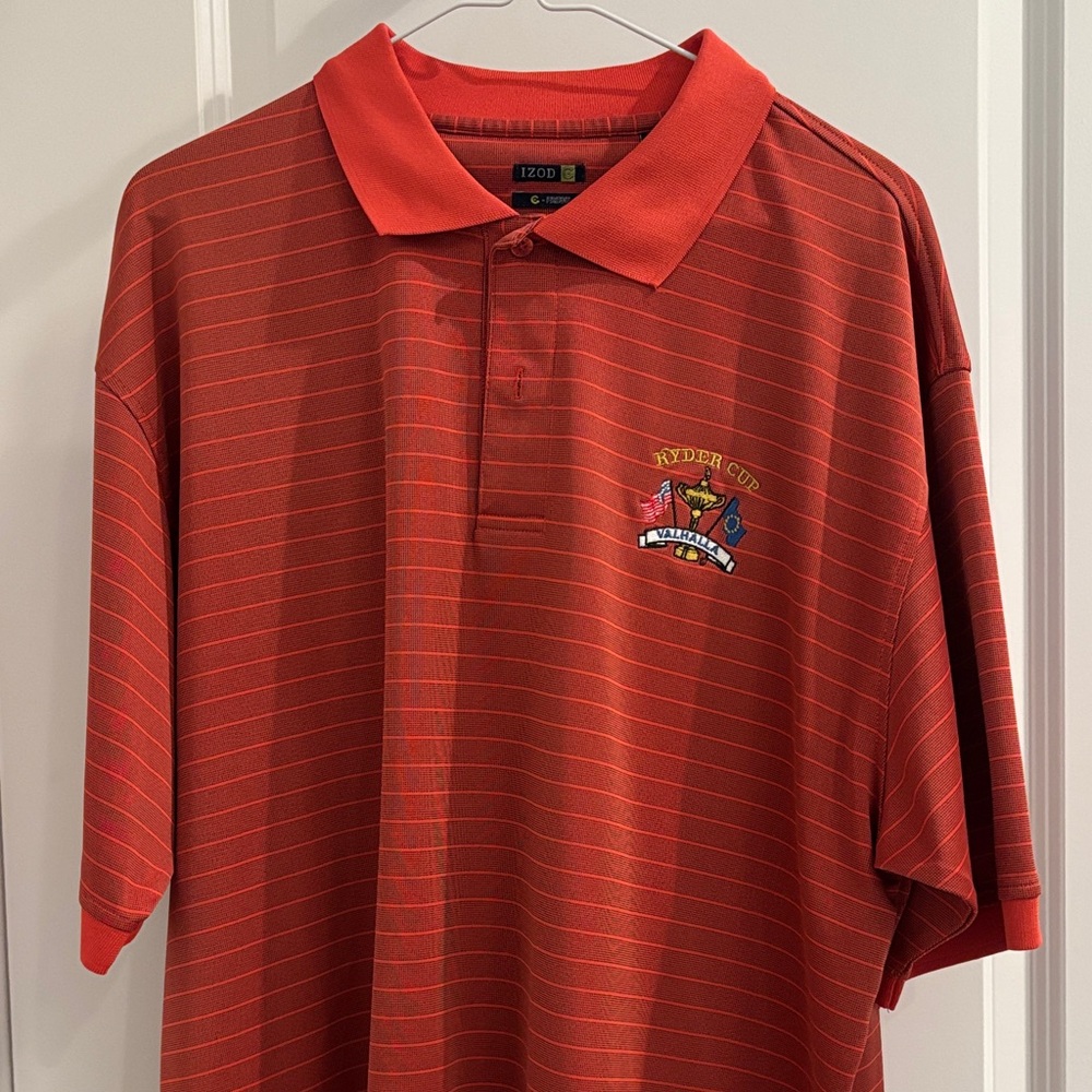 Izod Men's Golf Polo with Ryder Cup Embroidered Logo